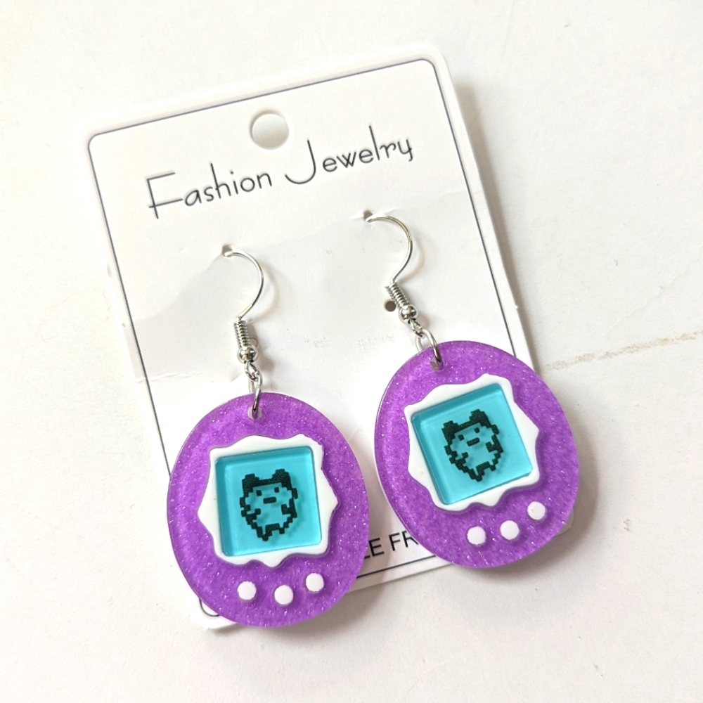 Tamagotchi earrings